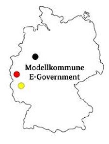 Logo des Pilotprojektes Modellkommune E-Government