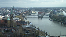 Ausblick aus der 22. Etage des Weser Towers, Bremen